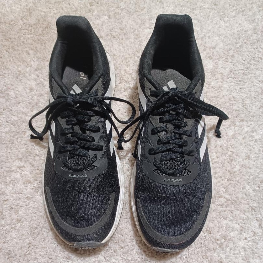 ADIDAS Black & White Womens Duramos SL 2.0 * 9.5M - Picture 4 of 8